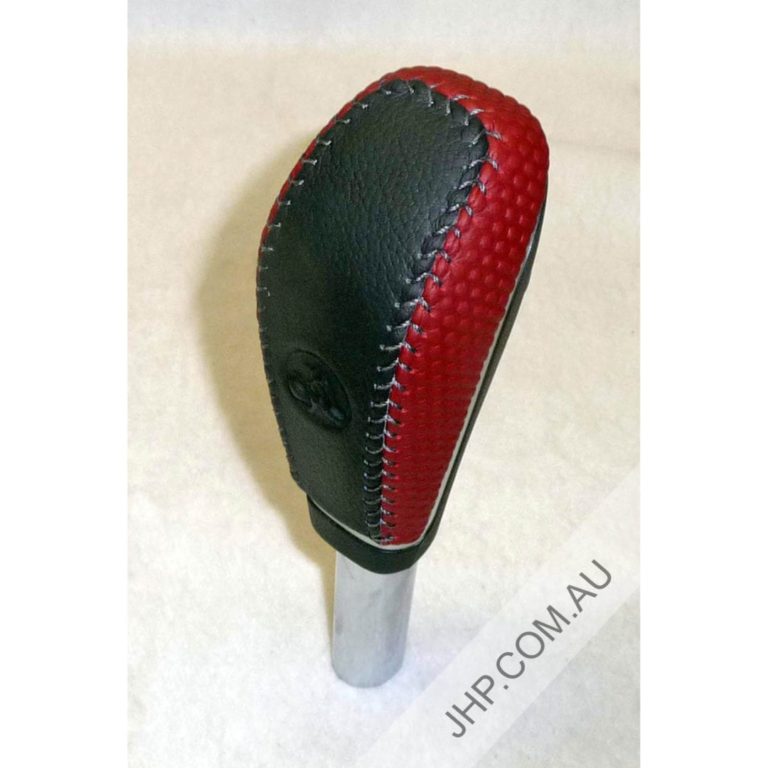 Genuine GM Holden Commodore VE Black Red Automatic Gear Knob Leather JHP
