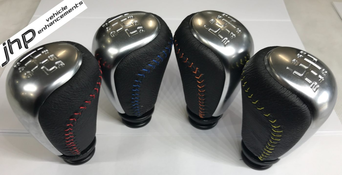 COLOUR STITCHED LEATHER REPLACEMENT MANUAL GEAR KNOB