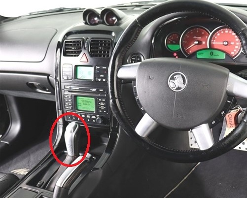 VY VZ auto shifter satin silver
